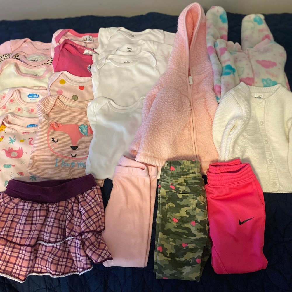 6-9 months baby girls clothing bundle